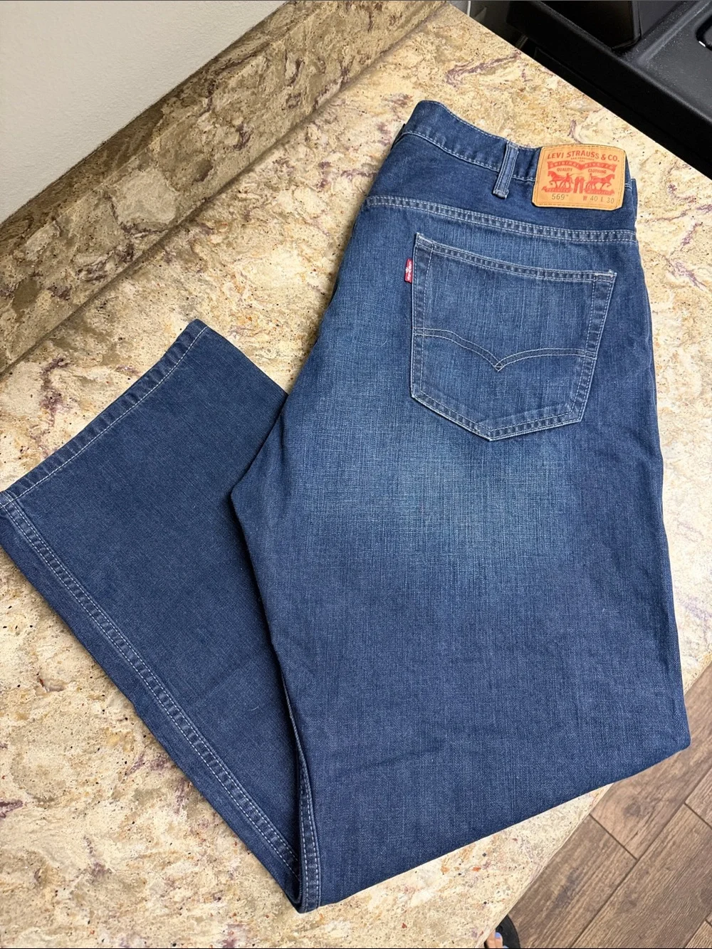 Levi's Men's Dark Blue Straight Jeans